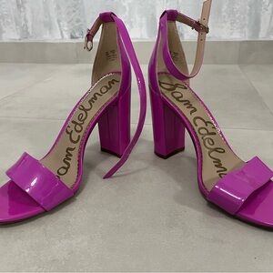 Sam Edelman Women's Fuchsia Block Heels